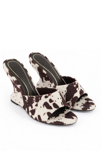 Open Toe Wedge Mules