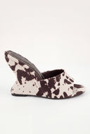 Open Toe Wedge Mules