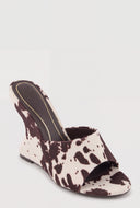 Open Toe Wedge Mules