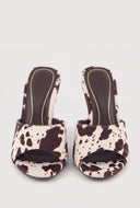 Open Toe Wedge Mules