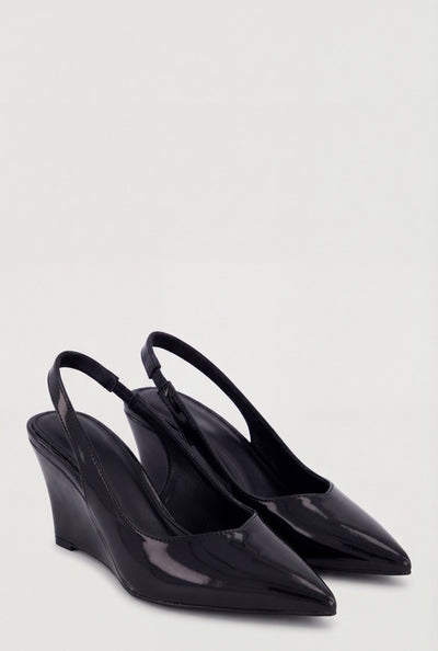 Pointed Toe Slingback Wedges