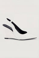 Pointed Toe Slingback Wedges