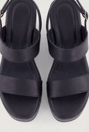 Double Band Platform Wedge Sandals