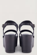 Double Band Platform Wedge Sandals