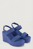 Double Band Platform Wedge Sandals