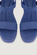 Double Band Platform Wedge Sandals