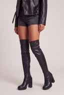Chunky Heel Over The Knee Boots