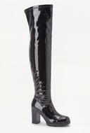 Chunky Heel Over The Knee Boots