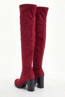 Chunky Heel Over The Knee Boots