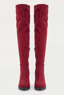 Chunky Heel Over The Knee Boots