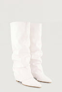 Fold Over Knee-High Slouch Boots