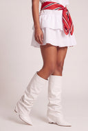 Fold Over Knee-High Slouch Boots