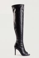 Open Toe Thigh High Boots