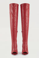 Open Toe Thigh High Boots