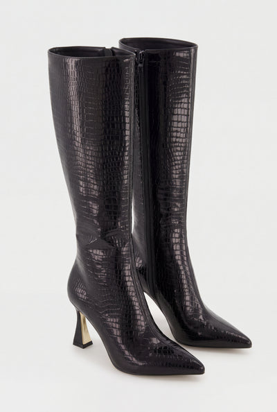Loretta Spool Heel Boots