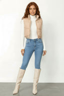 Slouchy Pointed Toe Kitten Heel Boots