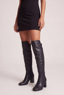 Block Heel Over The Knee Boots