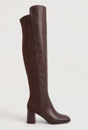 Block Heel Over The Knee Boots