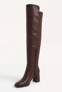 Block Heel Over The Knee Boots