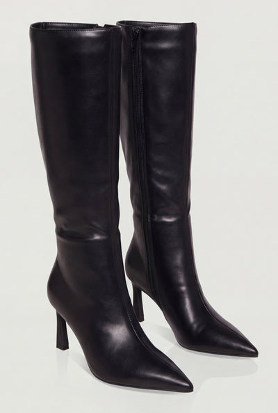 Zip Stiletto High Heel Boots