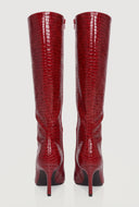 Zip Stiletto High Heel Boots
