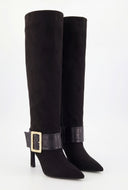 Stiletto Buckle Boots