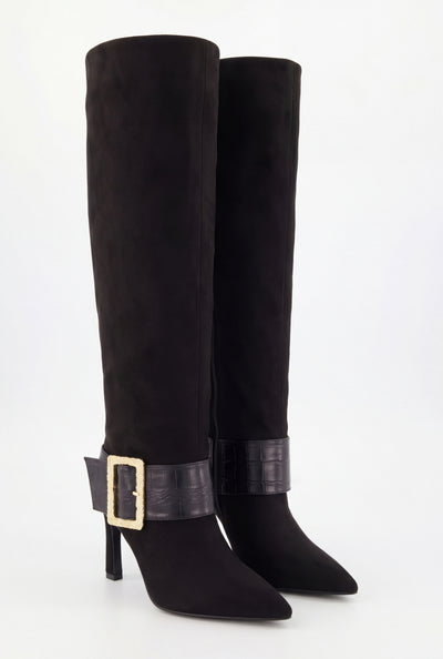 Stiletto Buckle Boots
