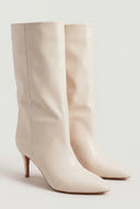 Mid-Calf Pointed Toe Stiletto Boots