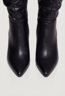 Mid-Calf Stiletto Slouch Boots