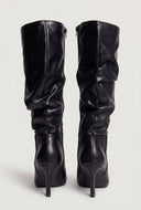 Mid-Calf Stiletto Slouch Boots