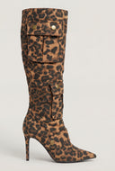 Valerie Cargo Knee-High Stiletto Boots