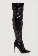 Thigh-High Pointed Toe Stiletto Boots