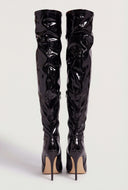 Thigh-High Pointed Toe Stiletto Boots