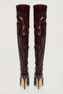 Thigh-High Pointed Toe Stiletto Boots