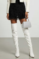 Londyn Pointed Toe Block Heel Thigh-High Boots