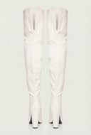 Londyn Pointed Toe Block Heel Thigh-High Boots