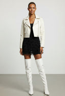 Londyn Pointed Toe Block Heel Thigh-High Boots
