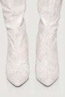 Londyn Pointed Toe Block Heel Thigh-High Boots