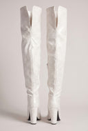 Londyn Pointed Toe Block Heel Thigh-High Boots