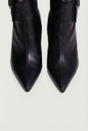 Stiletto Buckle Cargo Mid Calf Boots