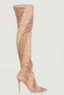Thigh-High Cutout Stiletto Boots