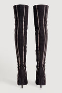 Glam Denim Over The Knee Boots