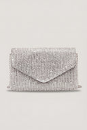 Rhinestone Envelope Chain Strap Clutch Bag