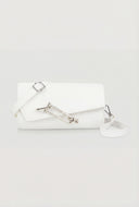 Geometric Flap Toggle Crossbody Bag