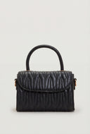 Quilted Top Handle Crossbody Bag