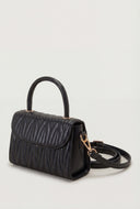Quilted Top Handle Crossbody Bag