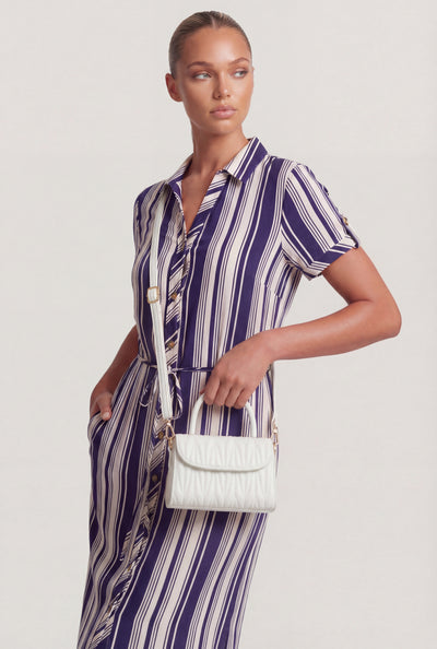 Quilted Top Handle Crossbody Bag