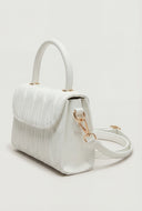 Quilted Top Handle Crossbody Bag