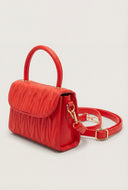 Quilted Top Handle Crossbody Bag