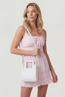 Woven Detail Convertible Handbag